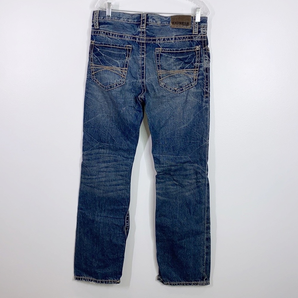 Express men’s Kingston classic fit bootcut jeans 32 x 32 - Picture 2 of 7
